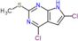 4,6-dichloro-2-(methylsulfanyl)-7H-pyrrolo[2,3-d]pyrimidine