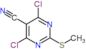 4,6-dichloro-2-(methylsulfanyl)pyrimidine-5-carbonitrile