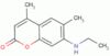 7-(ethylamino)-4,6-dimethyl-2-benzopyrone