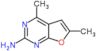 4,6-dimethylfuro[2,3-d]pyrimidin-2-amine