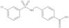 4-[[[(3-Chlorophenyl)sulfonyl]amino]methyl]benzoic acid