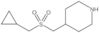4-[[(Cyclopropylmethyl)sulfonyl]methyl]piperidine