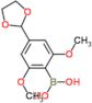 [4-(1,3-dioxolan-2-yl)-2,6-dimethoxyphenyl]boronic acid