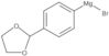 Bromo[4-(1,3-dioxolan-2-yl)phenyl]magnesium