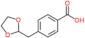 4-(1,3-dioxolan-2-ylmethyl)benzoic acid