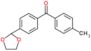 [4-(1,3-dioxolan-2-yl)phenyl]-(p-tolyl)methanone