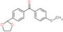 [4-(1,3-dioxolan-2-yl)phenyl]-(4-methylsulfanylphenyl)methanone