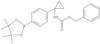 Phenylmethyl N-[1-[4-(4,4,5,5-tetramethyl-1,3,2-dioxaborolan-2-yl)phenyl]cyclopropyl]carbamate