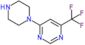 4-(Piperazin-1-yl)-6-(trifluoromethyl)pyrimidine