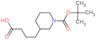 4-(1-tert-butoxycarbonyl-3-piperidyl)butanoic acid