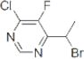 4-(1-Bromoetil)-6-cloro-5-fluoropirimidina