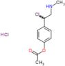 4-[1-chloro-2-(methylamino)ethyl]phenyl acetate hydrochloride