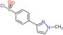 4-(1-methylpyrazol-3-yl)benzenesulfonyl chloride