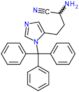 2-amino-4-(1-trityl-1H-imidazol-5-yl)butanenitrile