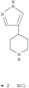 Piperidine,4-(1H-pyrazol-4-yl)-, hydrochloride (1:2)