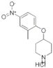 Piperidine, 4-(2-methyl-4-nitrophenoxy)-, hydrochloride (1:1)