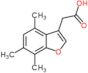 (4,6,7-trimethyl-1-benzofuran-3-yl)acetic acid