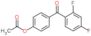 [4-(2,4-difluorobenzoyl)phenyl] acetate