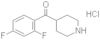 Methanone, (2,4-difluorophenyl)-4-piperidinyl-, hydrochloride (1:1)