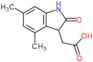 (4,6-dimethyl-2-oxo-2,3-dihydro-1H-indol-3-yl)acetic acid