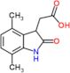 2-(4,7-dimethyl-2-oxo-indolin-3-yl)acetic acid