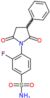 4-(2,5-dioxo-3-phenylpyrrolidin-1-yl)-3-fluorobenzenesulfonamide