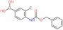 [4-(benzyloxycarbonylamino)-3-fluoro-phenyl]boronic acid
