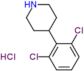 Piperidine, 4-(2,6-dichlorophenyl)-, hydrochloride (1:1)