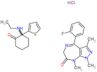 2-(ethylamino)-2-(thiophen-2-yl)cyclohexanone - 4-(2-fluorophenyl)-1,3,8-trimethyl-6,8-dihydropyra…