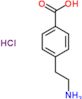 4-(2-aminoethyl)benzoic acid hydrochloride (1:1)