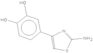 1,2-Benzenediol,4-(2-amino-4-thiazolyl)-(9CI)