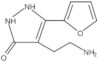 4-(2-Aminoethyl)-5-(2-furanyl)-1,2-dihydro-3H-pyrazol-3-one