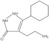 4-(2-Aminoethyl)-5-cyclohexyl-1,2-dihydro-3H-pyrazol-3-one