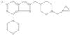 2-Chloro-6-[[1-(cyclopropylmethyl)-4-piperidinyl]methyl]-4-(4-morpholinyl)thieno[3,2-d]pyrimidine