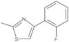 4-(2-Fluorophenyl)-2-methylthiazole