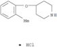 Piperidine,4-(2-methylphenoxy)-, hydrochloride (1:1)