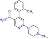 4-(2-methylphenyl)-6-(4-methylpiperazin-1-yl)pyridine-3-carboxamide