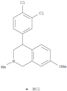 Isoquinoline,4-(3,4-dichlorophenyl)-1,2,3,4-tetrahydro-7-methoxy-2-methyl-, hydrochloride(1:1)