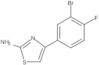 4-(3-Bromo-4-fluorophenyl)-2-thiazolamine
