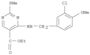 Ethyl 4-[[(3-chloro-4-methoxyphenyl)methyl]amino]-2-(methylthio)-5-pyrimidinecarboxylate