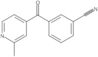 3-[(2-Methyl-4-pyridinyl)carbonyl]benzonitrile