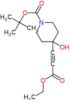 tert-butyl 4-(3-ethoxy-3-oxoprop-1-yn-1-yl)-4-hydroxypiperidine-1-carboxylate