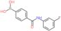 [4-[(3-fluorophenyl)carbamoyl]phenyl]boronic acid
