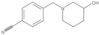 4-[(3-Hydroxy-1-piperidinyl)methyl]benzonitrile