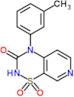 4-(m-tolyl)-1,1-dioxo-pyrido[4,3-e][1,2,4]thiadiazin-3-one
