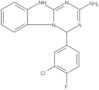 1,3,5-Triazino[1,2-a]benzimidazol-2-amine, 4-(3-chloro-4-fluorophenyl)-1,4-dihydro-