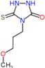 4-(3-methoxypropyl)-5-thioxo-1,2,4-triazolidin-3-one