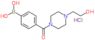 [4-[4-(2-hydroxyethyl)piperazine-1-carbonyl]phenyl]boronic acid hydrochloride