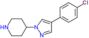 4-[4-(4-Chlorophenyl)-1H-pyrazol-1-yl]piperidine