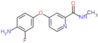 4-(4-amino-3-fluorophenoxy)-N-methylpyridine-2-carboxamide